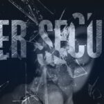 A concept image with the word cybersecurity being shattered by a hacker.