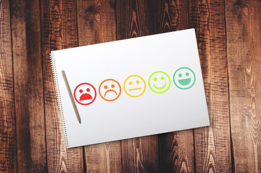 A concept of a poll where a user can share their opinion about an interactive website made by a web design agency.