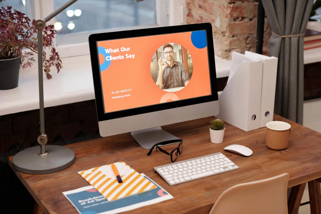 Minimalist homepage layout created by a website design company in Singapore to enhance user engagement