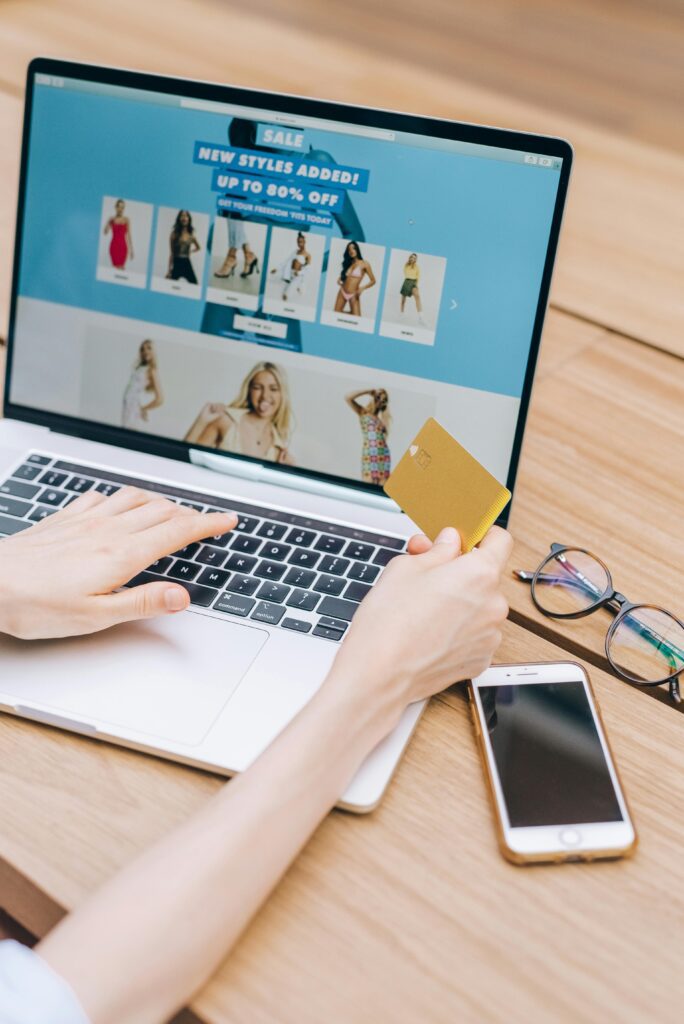 bcm6 Customer completing an online purchase on a site redesigned by a website design company in Singapore