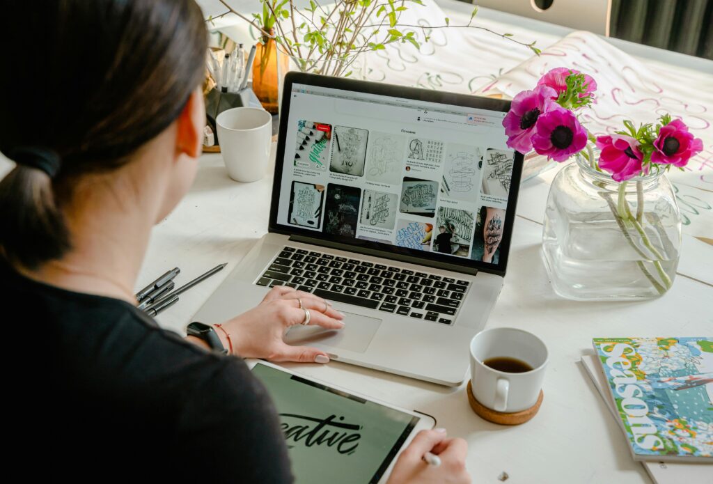 5 Laptop used for graphic design work by a web design agency Singapore to create multimedia content