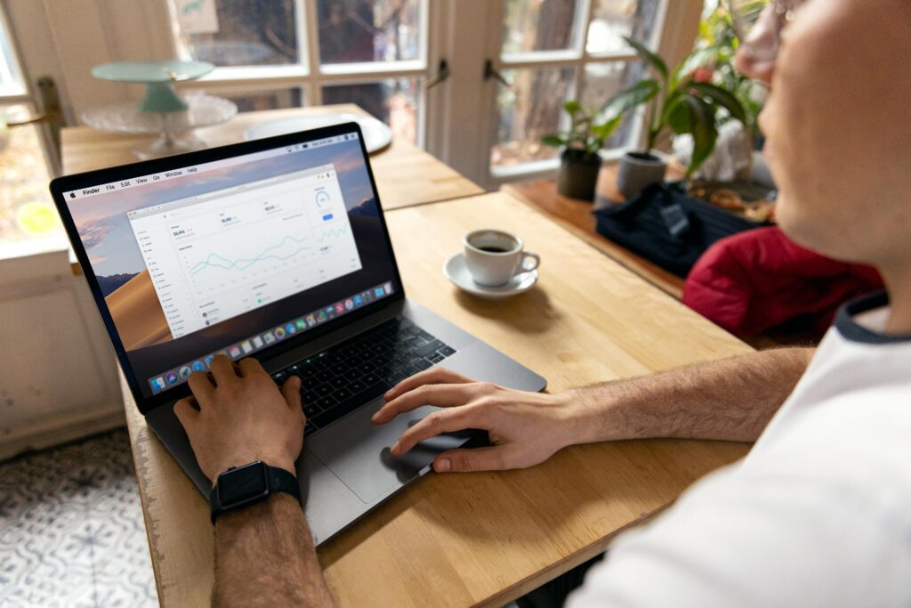 User-friendly analytics tools on laptop recommended by a web development agency