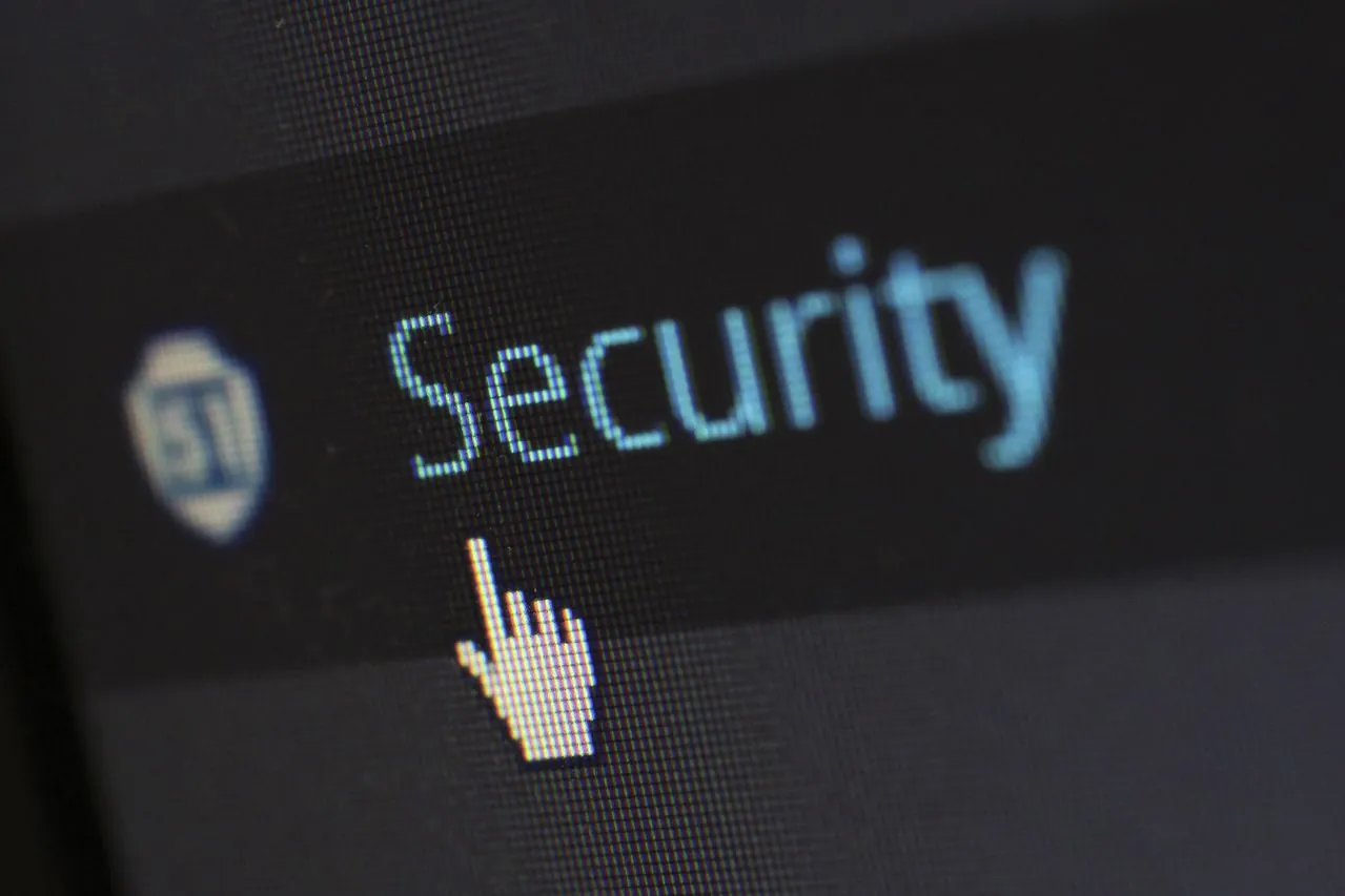 Website security icon displayed on a digital screen representing secure website access and data protection.