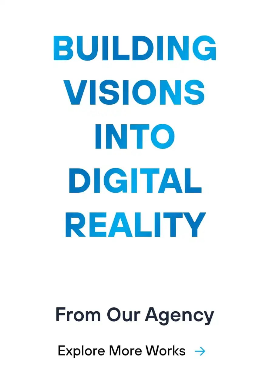 BlueCube's own homepage in action. The large bold headline commands attention first, followed by subheading text and CTAs, guiding the user naturally down the page.