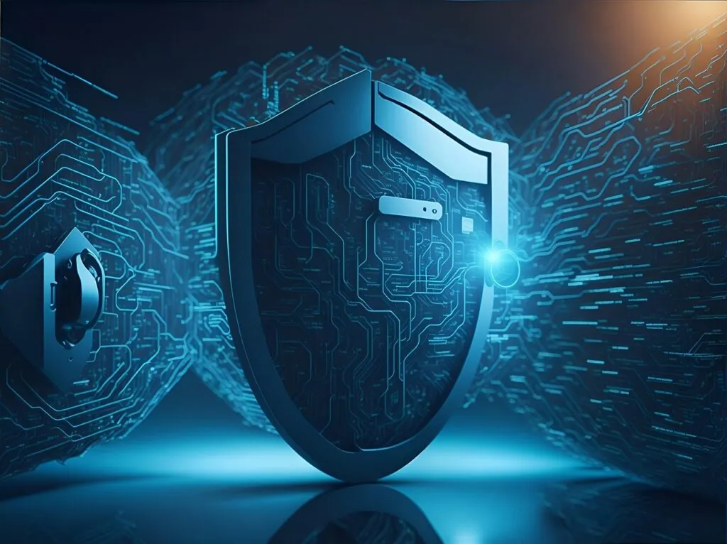 A concept image representing a shield set up by a web design firm to protect a client’s website and data.