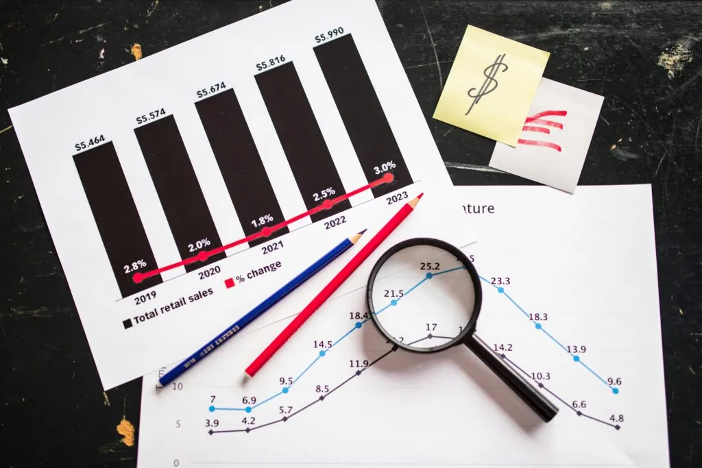 Web development agency reviewing key metrics to guide actionable improvements